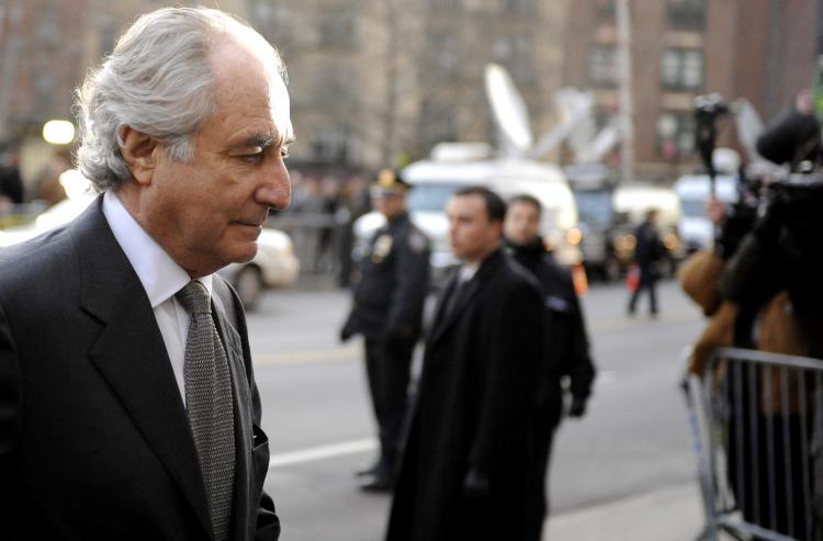 FRAUDSTER: In this file photo dated March 2009, Bernard Madoff is seen at a federal court in Manhattan in New York City. (Stephen Chernin/Getty Images) FRAUDSTER: In this file photo dated March 2009, Bernard Madoff is seen at a federal court in Manhattan in New York City. (Stephen Chernin/Getty Images)