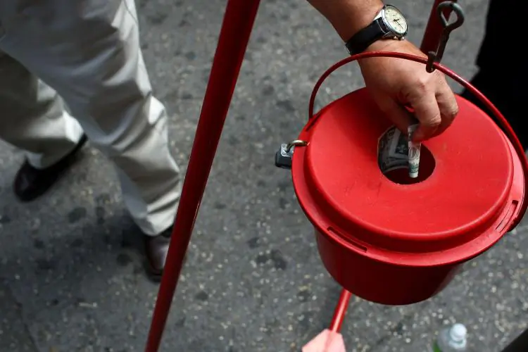 A national Salvation Army survey indicates that demand for food programs, including food banks, meal programs, and street ministry units, are on the rise. (Chris McGrath/Getty Images)
