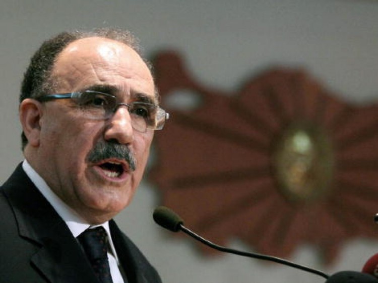 Turkish Interior Minister Besir Atalay gives a press conference in Ankara, on Aug. 31, 2009. (Adem Altan/AFP/Getty Images)
