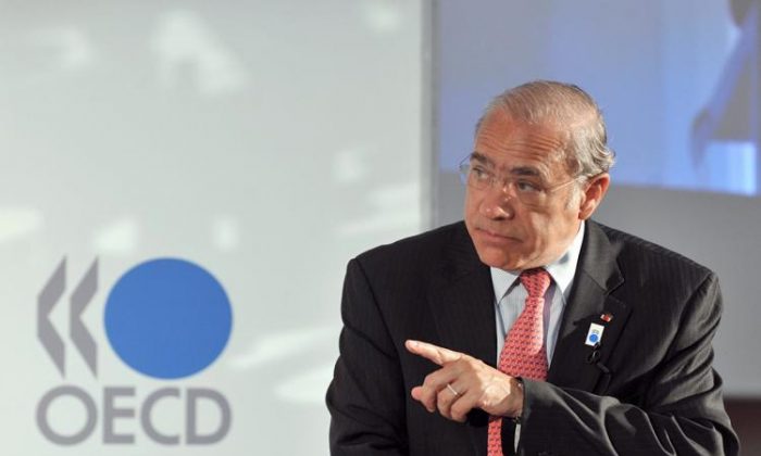 OECD Secretary-General Angel Gurria at the OECD headquarters in Paris, in this file photo. His organization has been lobbying for synchronizing global taxes. President Trump says no.  (Eric Piermont/AFP/Getty Images)
