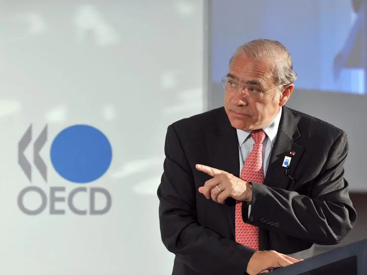 OECD Secretary-General Angel Gurria at the OECD headquarters in Paris, in this file photo. His organization has been lobbying for synchronizing global taxes. President Trump says no.  (Eric Piermont/AFP/Getty Images)