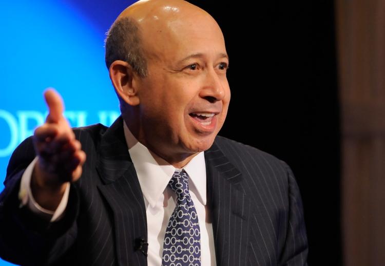 HEAD BANKER: In this file photo, Lloyd Blankfein, Chairman and CEO of Goldman Sachs is seen during an interview on October 16, 2009 in New York City. (Jemal Countess/Getty Images for Time Magazine) HEAD BANKER: In this file photo, Lloyd Blankfein, Chairman and CEO of Goldman Sachs is seen during an interview on October 16, 2009 in New York City. (Jemal Countess/Getty Images for Time Magazine)