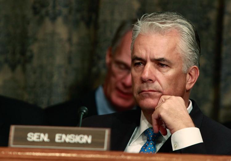 Sen. John Ensign (R-Nev.) announced that he is going to resign next month. (Mark Wilson/Getty Images) Sen. John Ensign (R-Nev.) announced that he is going to resign next month. (Mark Wilson/Getty Images)