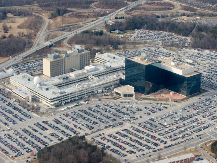 The National Security Agency (NSA) headquarters at Fort Meade, Maryland, as seen from the air, January 29, 2010. (Saul Loeb/AFP/Getty Images) The National Security Agency (NSA) headquarters at Fort Meade, Maryland, as seen from the air, January 29, 2010. (Saul Loeb/AFP/Getty Images)