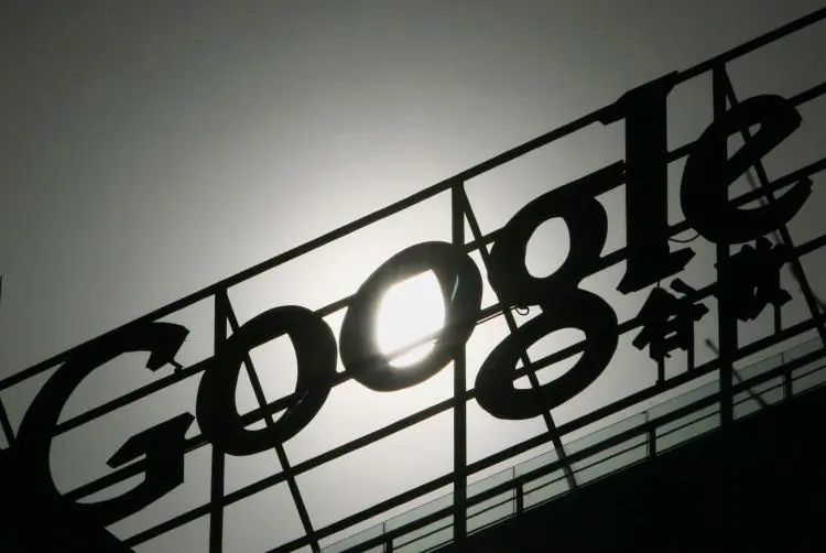 The Google logo on the rooftop of Google China's head office building in Beijing on March 21, 2010. Google stopped censoring Internet search results in China on March 23 in a move that was hailed by rights groups but drew an angry reaction from the Chine (AFP/Getty Images)