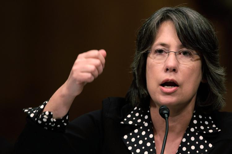 A file photo of Federal Deposit Insurance Corporatin Chairman Sheila Bair in Washington, DC.  (Chip Somodevilla/Getty Images)
