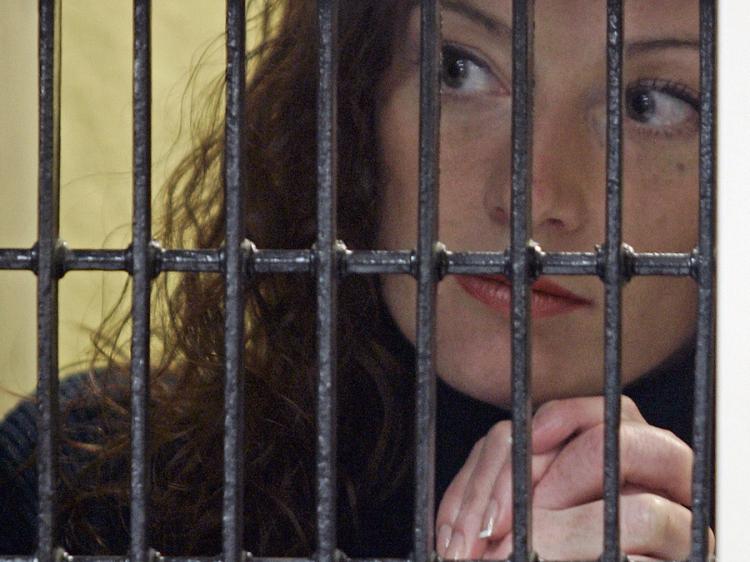 HOPING FOR HELP: French national Florence Cassez pictured, while listening to her lawyer in prison in Mexico City. HOPING FOR HELP: French national Florence Cassez pictured, while listening to her lawyer in prison in Mexico City.