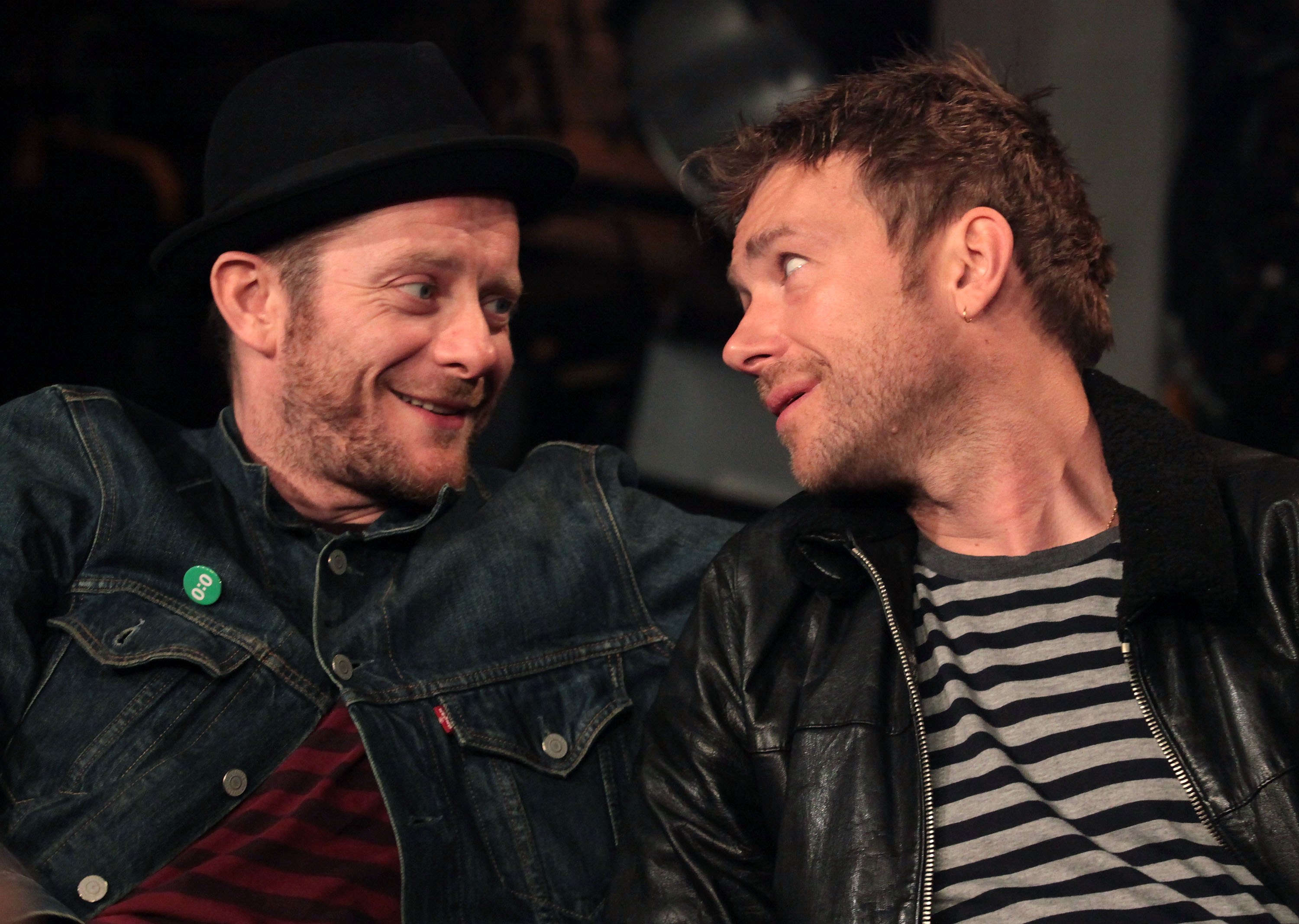 Jamie Hewlett and Damon Albarn of Gorillaz (Astrid Stawiarz/Getty Images)