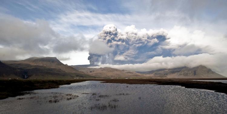 A large plume of ash is seen coming from Iceland's Eyjafjallajokull volcano on May 5. On Sunday, the Iceland Meteorological Office said that the volcano stopped spewing ash. (Halldor Kolbeins/AFP/Getty Images) A large plume of ash is seen coming from Iceland's Eyjafjallajokull volcano on May 5. On Sunday, the Iceland Meteorological Office said that the volcano stopped spewing ash. (Halldor Kolbeins/AFP/Getty Images)