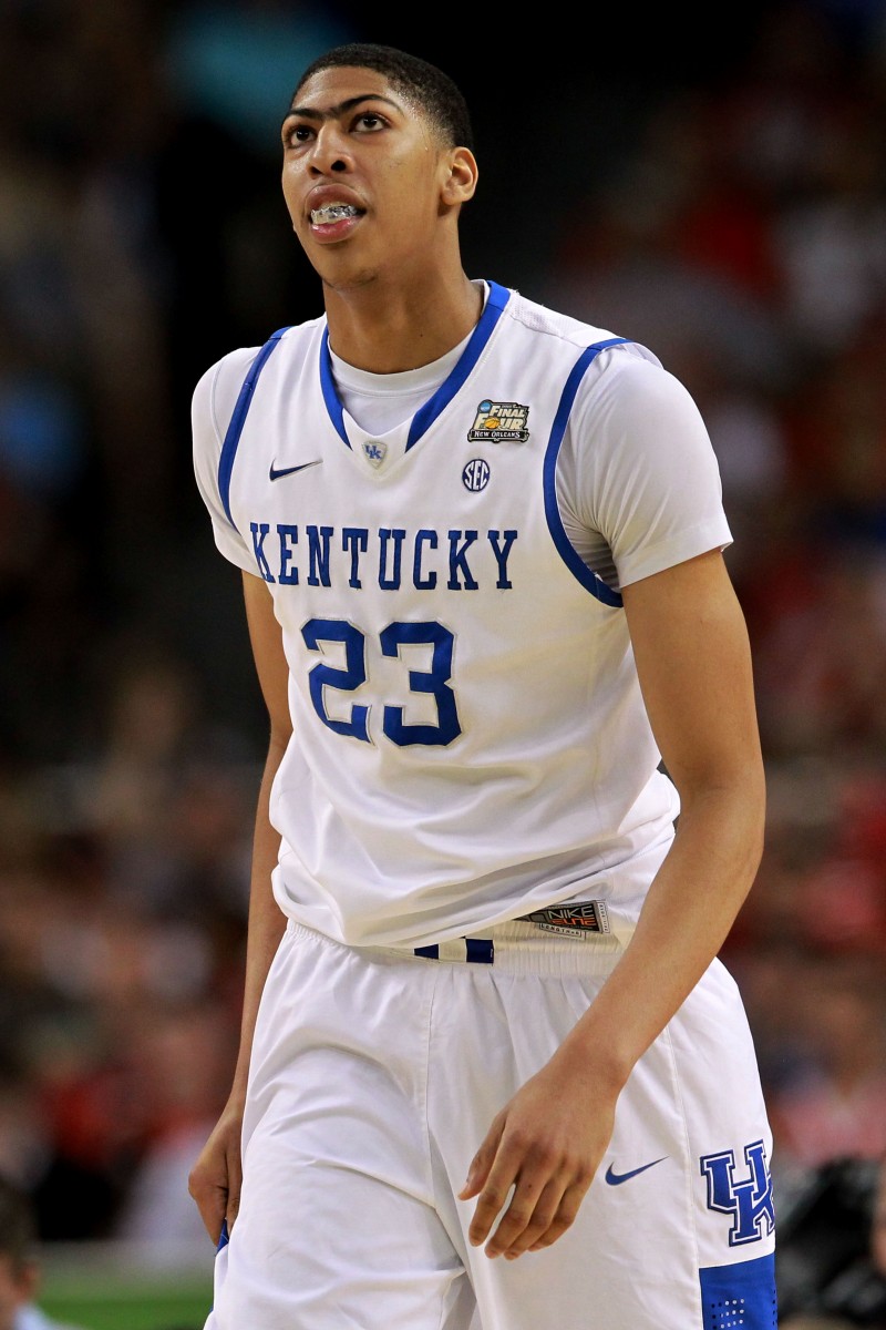 Anthony Davis NBA Draft Lottery Final Four Kentucky Louisville The top prize in this year's draft seems to be Kentucky's 6-foot-11-inch Anthony Davis. (Ronald Martinez/Getty Images)