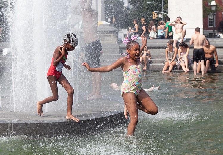 Amal+Chen-20110721-IMG_5724 Washington Square Park during a heat wave last July