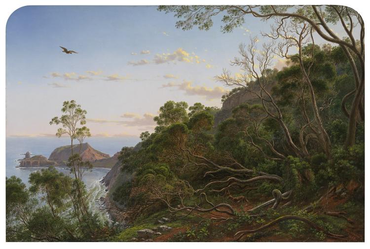 Tea Trees near Cape Schanck, Victoria 1865 by Eugene von Guerard (born Austria 1811, lived in Australia 1852-82, Europe 1882-1901, died England 1901). Tea Trees near Cape Schanck, Victoria 1865 by Eugene von Guerard (born Austria 1811, lived in Australia 1852-82, Europe 1882-1901, died England 1901).