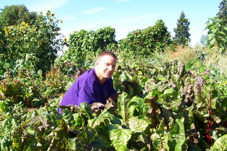 Dirk Becker on Compassion Farm. The District of Lantzville has threatened Becker with legal action for growing and selling food in violation of a bylaw. (Nicole Shaw) Dirk Becker on Compassion Farm. The District of Lantzville has threatened Becker with legal action for growing and selling food in violation of a bylaw. (Nicole Shaw)