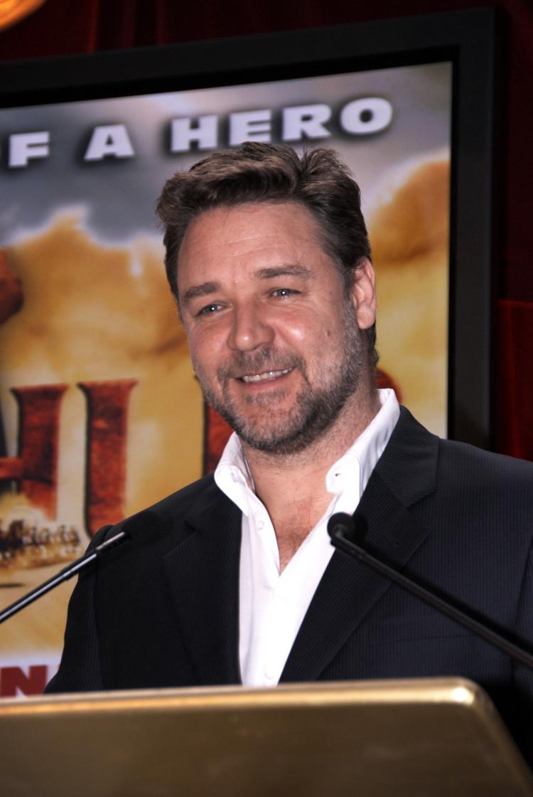 At a press conference in Sydney, actor Russell Crowe has agreed to narrate Sydney's ANZ Stadium version of Ben Hur. (benhur.com.au) At a press conference in Sydney, actor Russell Crowe has agreed to narrate Sydney's ANZ Stadium version of Ben Hur. (benhur.com.au)