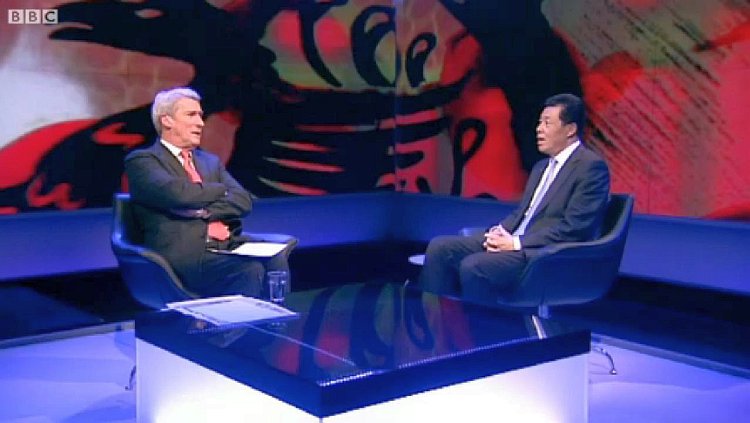 BBC "Newsnight's" Jeremy Paxman asking Chinese ambassador to the U.K., Liu Xiaoming