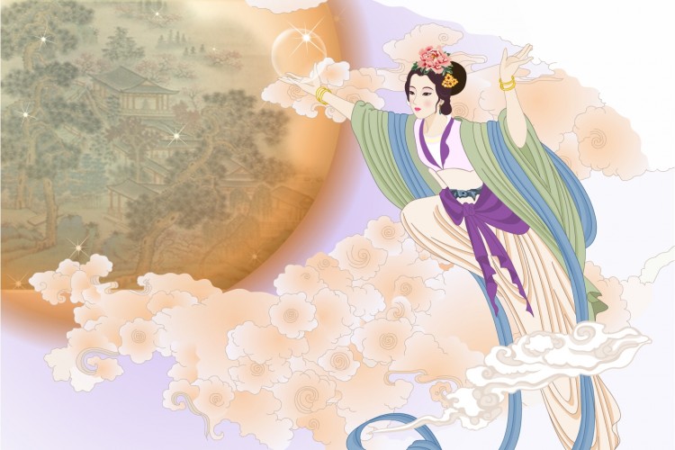 The graceful moonlight and Chang'e. (Ziyou Huang/The Epoch Times) The graceful moonlight and Chang'e. (Ziyou Huang/The Epoch Times)