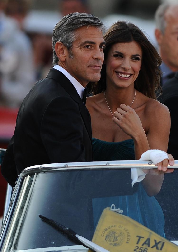 NEW GAL: US actor George Clooney (L) and girlfriend Elisabetta Canalis arrive on a boat for the screening of The Men Who Stare at Goats at the Venice film festival on September 8, 2009. (FILIPPO MONTEFORTE/AFP/Getty Images) NEW GAL: US actor George Clooney (L) and girlfriend Elisabetta Canalis arrive on a boat for the screening of The Men Who Stare at Goats at the Venice film festival on September 8, 2009. (FILIPPO MONTEFORTE/AFP/Getty Images)