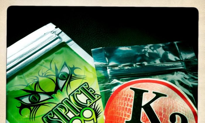 Synthetic marijuana, such as the two packages shown, were banned in New York City and state by the city and state Health Departments. (Drug Enforcement Agency)