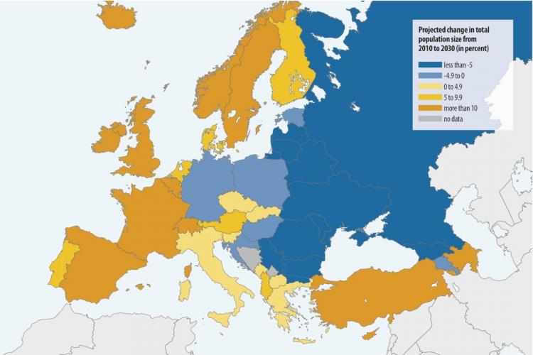 Карта мира к 2030 году