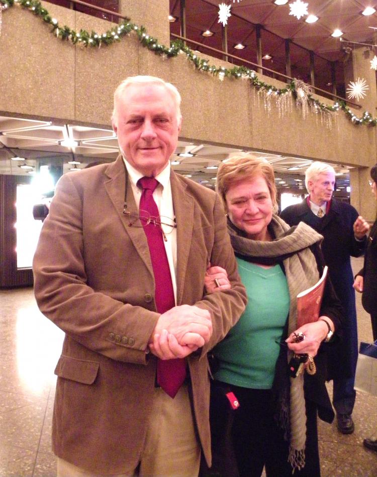 Lawyer Charles Abraham and his wife, Elsie Abraham, said Shen Yun was an uplifting beautiful show. (Susan Chen/The Epoch Times) Lawyer Charles Abraham and his wife, Elsie Abraham, said Shen Yun was an uplifting beautiful show. (Susan Chen/The Epoch Times)