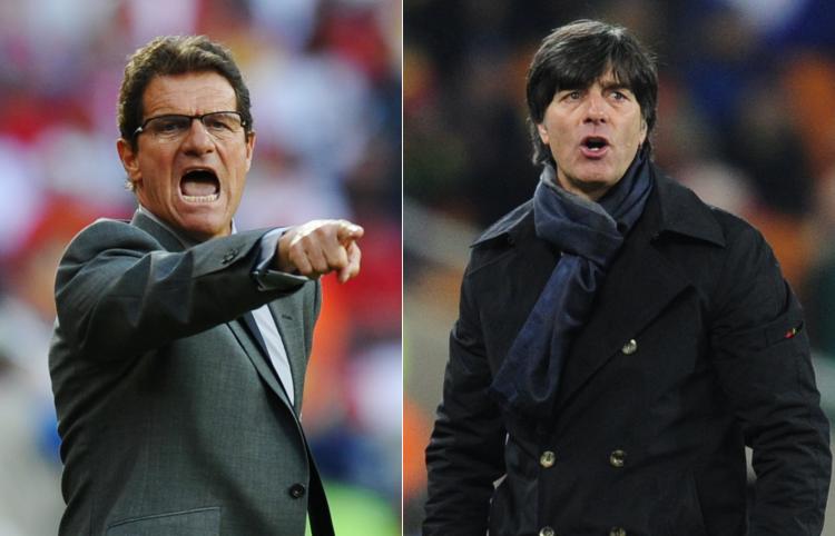 Fabio Capello and Joachim Loew meet on Sunday as England takes on Germany in the round of 16. Fabio Capello and Joachim Loew meet on Sunday as England takes on Germany in the round of 16.