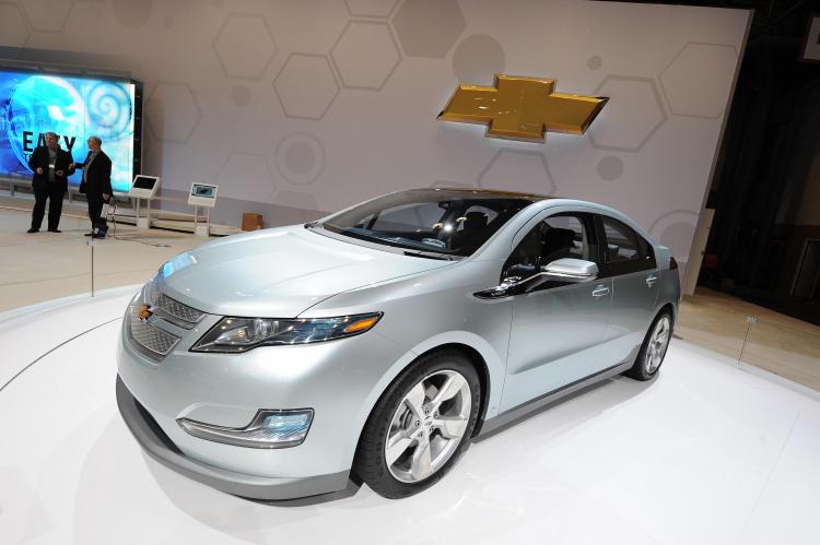The 2009 Chevrolet Volt is seen at the New York International Auto Show April 8, 2009 in New York. (Stan Honda//AFP/Getty Images) The 2009 Chevrolet Volt is seen at the New York International Auto Show April 8, 2009 in New York. (Stan Honda//AFP/Getty Images)