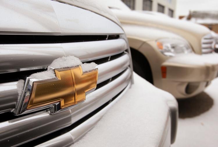 Chevrolet vehicles sit on the lot of a car dealership in Chicago, Illinois. (Scott Olson/Getty Images) Chevrolet vehicles sit on the lot of a car dealership in Chicago, Illinois. (Scott Olson/Getty Images)