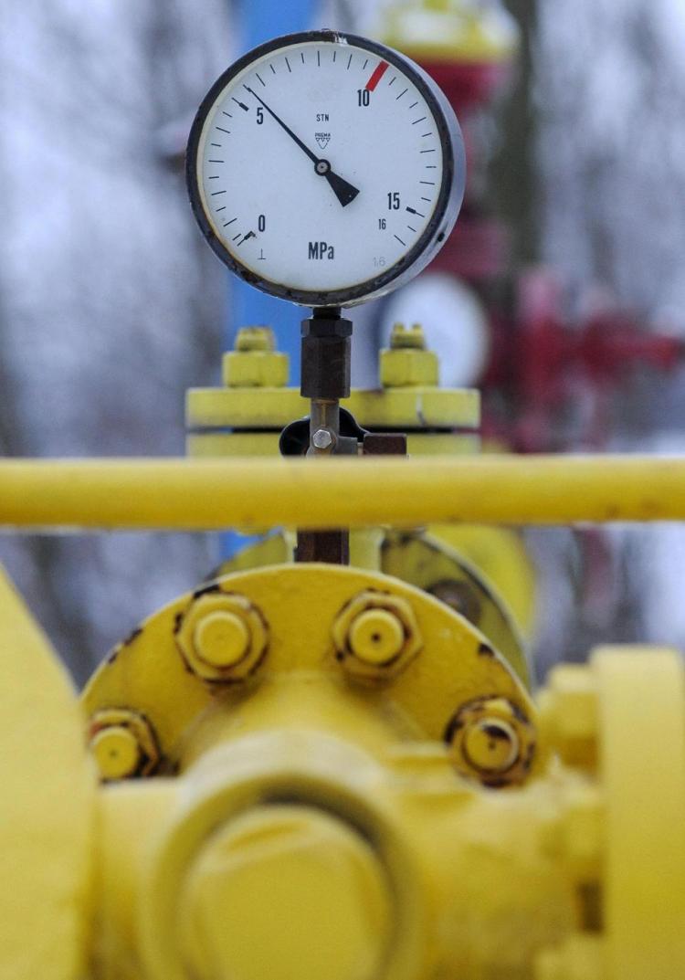 This photo taken on Jan. 6 shows gas valve and gas pipelines at the delivery station in the Slovak village Plavecky Stvrtok. Slovak gas importer SPP declared a state of energy emergency after Russian gas supplies to the country fell by 70 percent overnigh (SAMUEL KUBANI/AFP/Getty Images) This photo taken on Jan. 6 shows gas valve and gas pipelines at the delivery station in the Slovak village Plavecky Stvrtok. Slovak gas importer SPP declared a state of energy emergency after Russian gas supplies to the country fell by 70 percent overnigh (SAMUEL KUBANI/AFP/Getty Images)