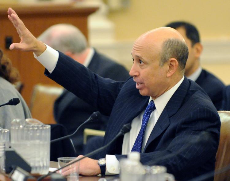 REWARDED: Lloyd Blankfein, CEO of Goldman Sachs, testifies during a public hearing of the Financial Crisis Inquiry Commission. Blankfein will be paid $9 million in bonuses for 2009, all in deferred stock. (Tim Sloan/AFP/Getty Images) REWARDED: Lloyd Blankfein, CEO of Goldman Sachs, testifies during a public hearing of the Financial Crisis Inquiry Commission. Blankfein will be paid $9 million in bonuses for 2009, all in deferred stock. (Tim Sloan/AFP/Getty Images)