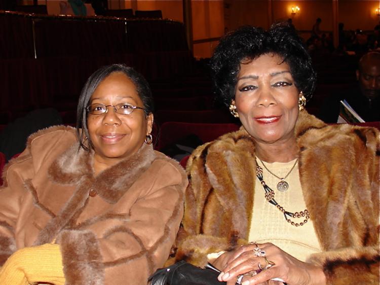 Gospel singer Kay Barksdale with her friend, Diana Douglas. (The Epoch Times) Gospel singer Kay Barksdale with her friend, Diana Douglas. (The Epoch Times)