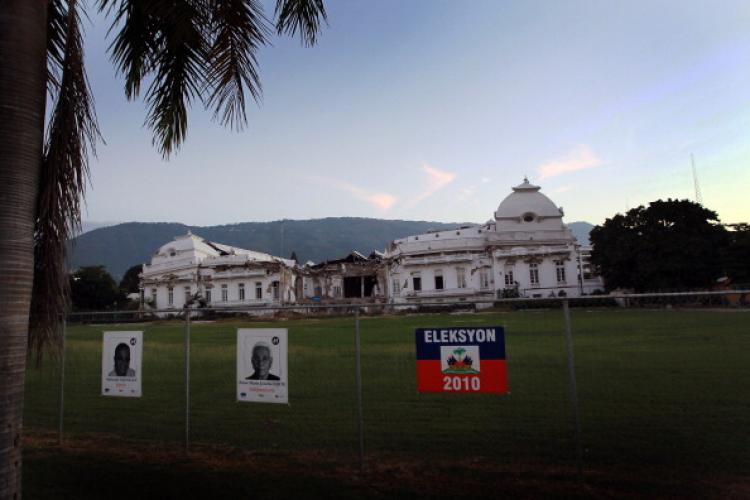 The National Palace is seen as the nation waits for the results from the national election on November 29, 2010 in Port-au-Prince, Haiti. There were reports of issues with the voting process. (Joe Raedle/Getty Images) The National Palace is seen as the nation waits for the results from the national election on November 29, 2010 in Port-au-Prince, Haiti. There were reports of issues with the voting process. (Joe Raedle/Getty Images)