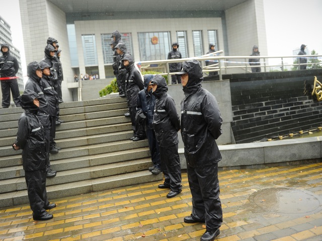 Hefei_court-150018610 outside the Intermediate People's Court in Hefei City, Anhui Province
