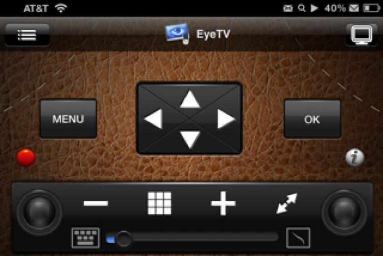 iPHONE REMOTE: A screenshot of the Remote HD iPhone app shows its TV remote controls. (Tan Truong/The Epoch Times) iPHONE REMOTE: A screenshot of the Remote HD iPhone app shows its TV remote controls. (Tan Truong/The Epoch Times)