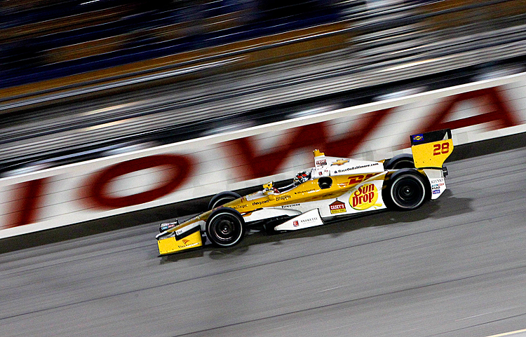 Iowa Corn Indy 250 - Day 2 Ryan Hunter-Reay drives his #28 DHL Sun Drop Soda Andretti Autosport Chevrolet Dallara during the IZOD IndyCar Series Iowa Corn Indy 250 at Iowa Speedway. (Jonathan Ferrey/Getty Images)