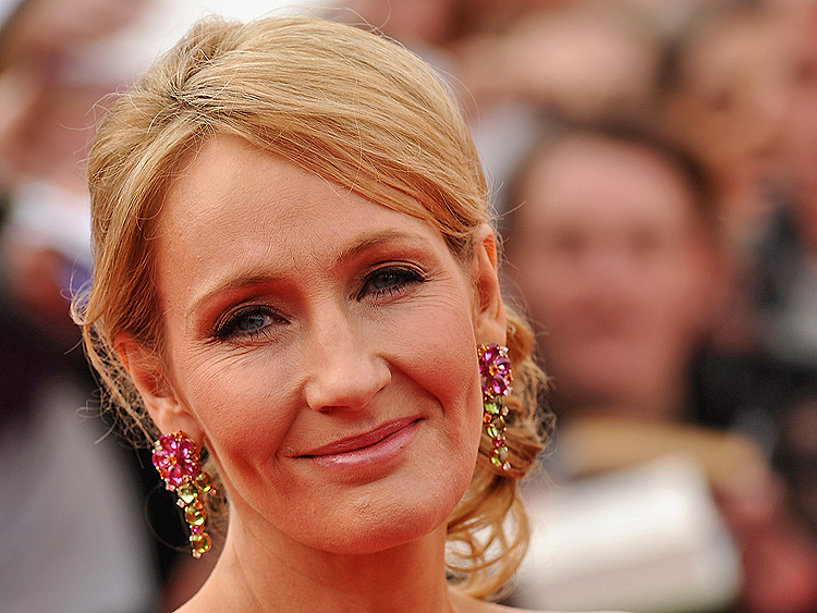 JK Rowling at World Premier of Harry Potter and The Deathly Hallows Part 2 Epoch Times Photo