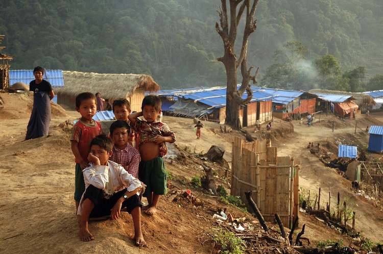 Ethnic Kachin children at an Internally Displaced People's camp in northern Kachin State, Burma, on the border with China on June 4, 2012. (Bodenham/AFP/Getty Images) Ethnic Kachin children at an Internally Displaced People's camp in northern Kachin State, Burma, on the border with China on June 4, 2012. (Bodenham/AFP/Getty Images)