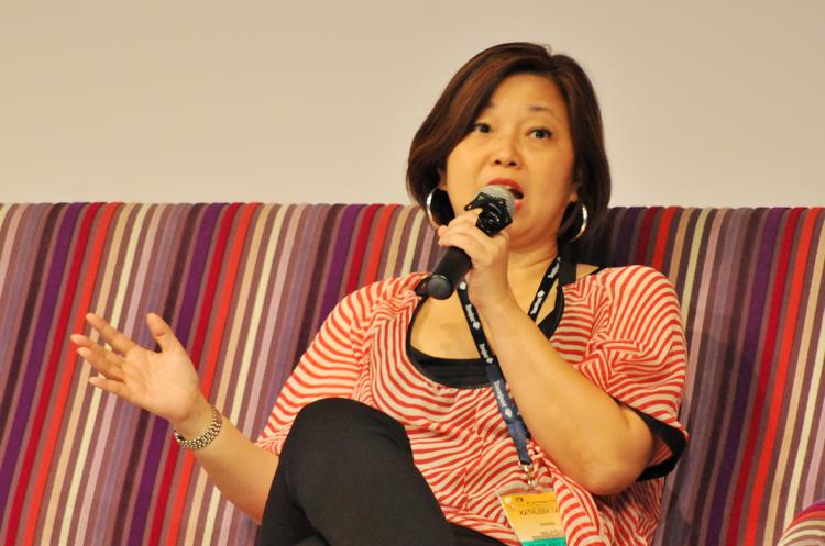 Kathleen Tan, the regional head of commercial AirAsia.   (Sybille Lee/The Epoch Times)