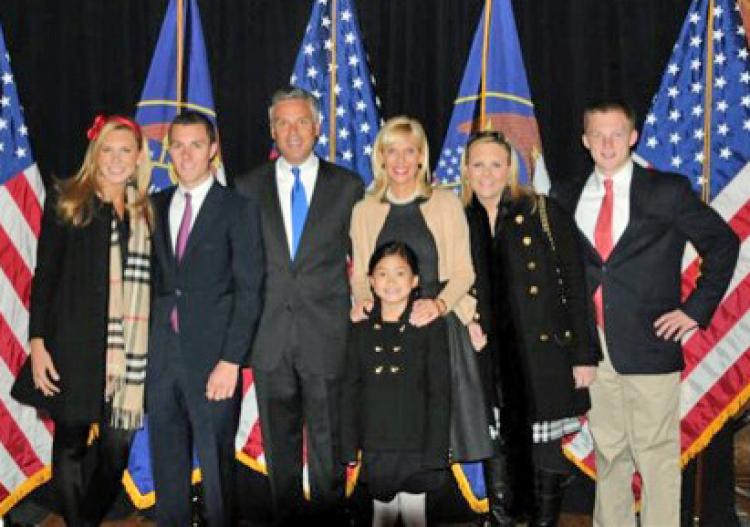 Mary Anne, Jon III, Governor Jon Huntsman, Mary Kaye, Elizabeth, Will, and Gracie Mei (Courtesy of Governor's Office) Mary Anne, Jon III, Governor Jon Huntsman, Mary Kaye, Elizabeth, Will, and Gracie Mei (Courtesy of Governor's Office)