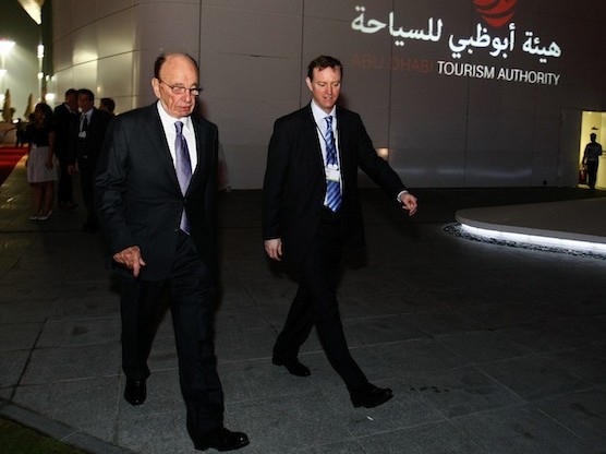 Rupert and James Murdoch in Abu Dhabi Rupert and James Murdoch in Abu Dhabi