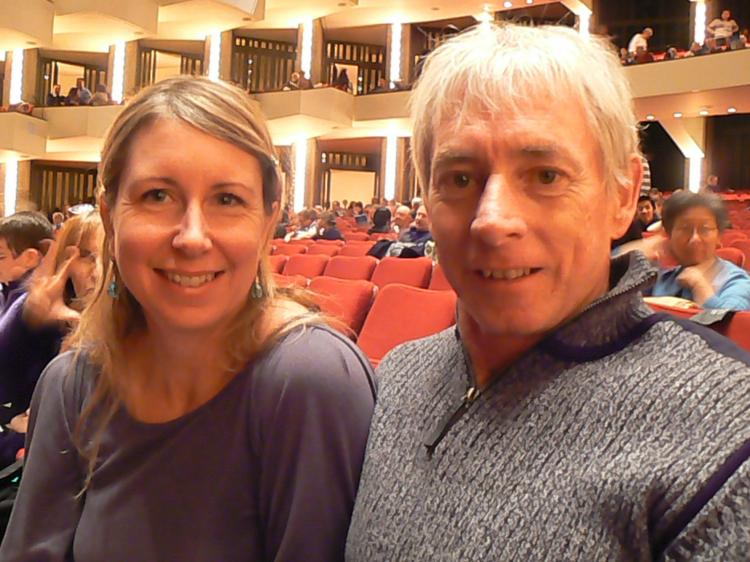 Joanne Lauzon and Marshall Page praised the strength of the male dancers' choreography. (Donna He/The Epoch Times) Joanne Lauzon and Marshall Page praised the strength of the male dancers' choreography. (Donna He/The Epoch Times)
