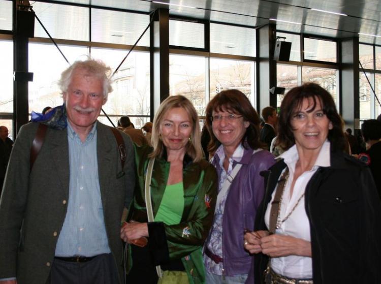 Mr. Millerai (L) and three friends at the Shen Yun performance (Huang Qin/The Epoch Times) Mr. Millerai (L) and three friends at the Shen Yun performance (Huang Qin/The Epoch Times)
