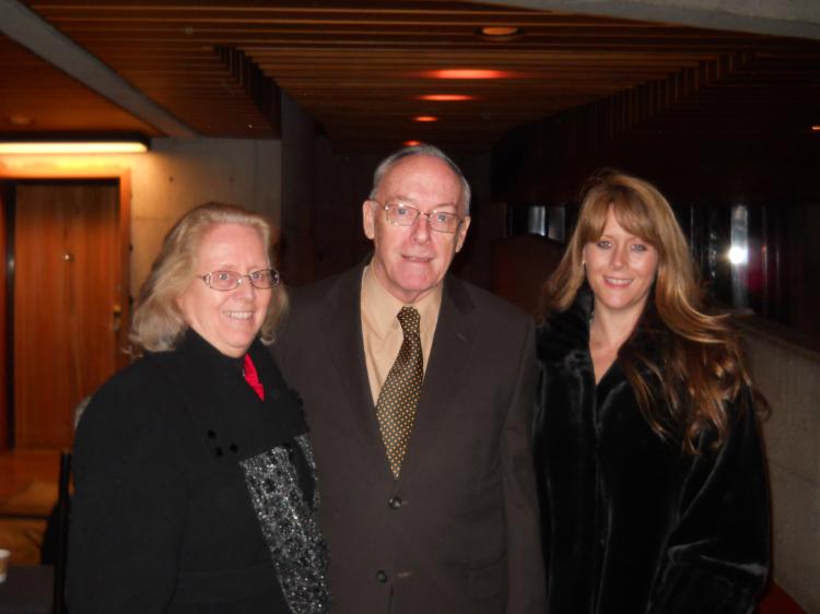 Florrie McGuirl (L) took in Shen Yun on Wednesday with husband Allan and daughter Ruth. Florrie, who teaches music, described Shen Yun as extremely well-prepared and well-executed. (Matthew Little/The Epoch Times) Florrie McGuirl (L) took in Shen Yun on Wednesday with husband Allan and daughter Ruth. Florrie, who teaches music, described Shen Yun as extremely well-prepared and well-executed. (Matthew Little/The Epoch Times)