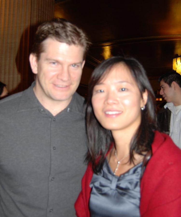 Chicago resident Ms. Y. Wang enthusiastic about the show. (The Epoch Times)