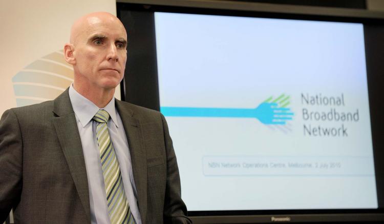 Chief executive of the National Broadband Network (NBN) Company, Mike Quigley. Australian telecommunications company, Telstra has secured an $AU11 billion deal ($US9.35 billion) with the Australian Government to develop the NBN, that is expected to provide broadband access to 90 percent of Australian homes, schools and workplaces. It will be rolled-out over the next eight years. (WILLIAM WEST/AFP/Getty Images) Chief executive of the National Broadband Network (NBN) Company, Mike Quigley. Australian telecommunications company, Telstra has secured an $AU11 billion deal ($US9.35 billion) with the Australian Government to develop the NBN, that is expected to provide broadband access to 90 percent of Australian homes, schools and workplaces. It will be rolled-out over the next eight years. (WILLIAM WEST/AFP/Getty Images)