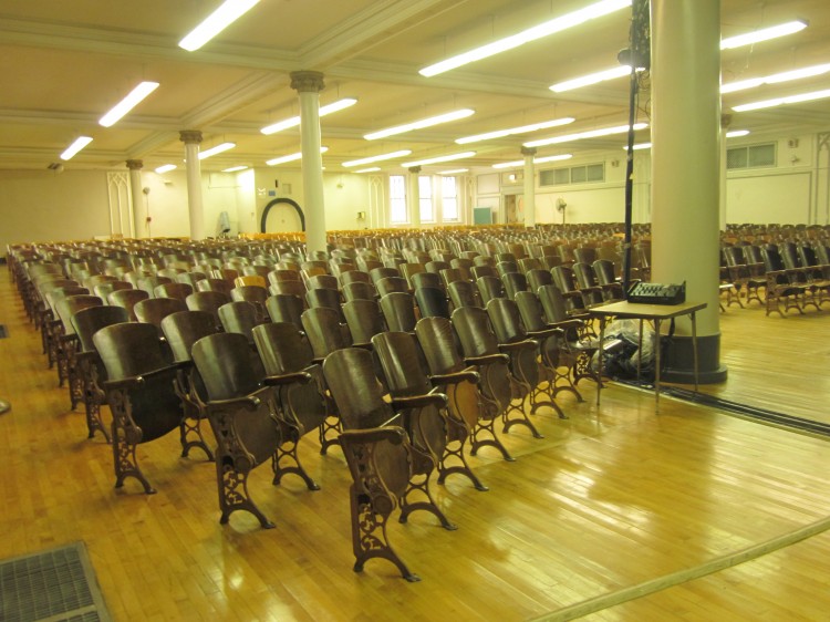 PS+95+audiotorium_Arrington Some elements of design from the early 1900s remain on the interior and exterior of schools Charles B. J. Snyder built