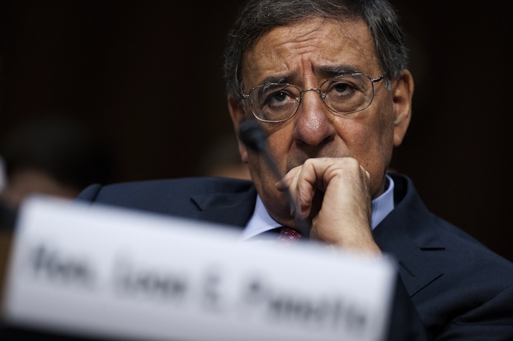 U.S. Secretary of Defense Leon Panetta testifies before the US Senate Foreign Relations Committee on the Law of the Sea Convention, during a hearing on Capitol Hill in Washington, DC, May 23. (Saul Loeb/AFP/GettyImages) Epoch Times Photo