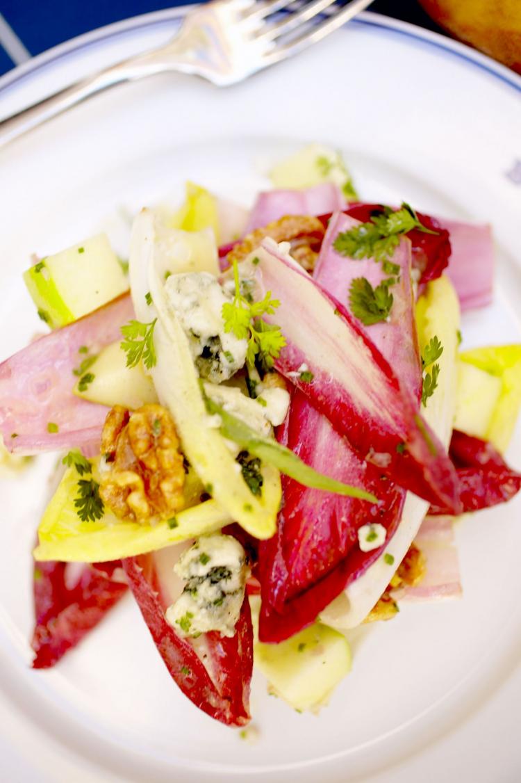 Pear and Endive Salad With Walnut Vinaigrette