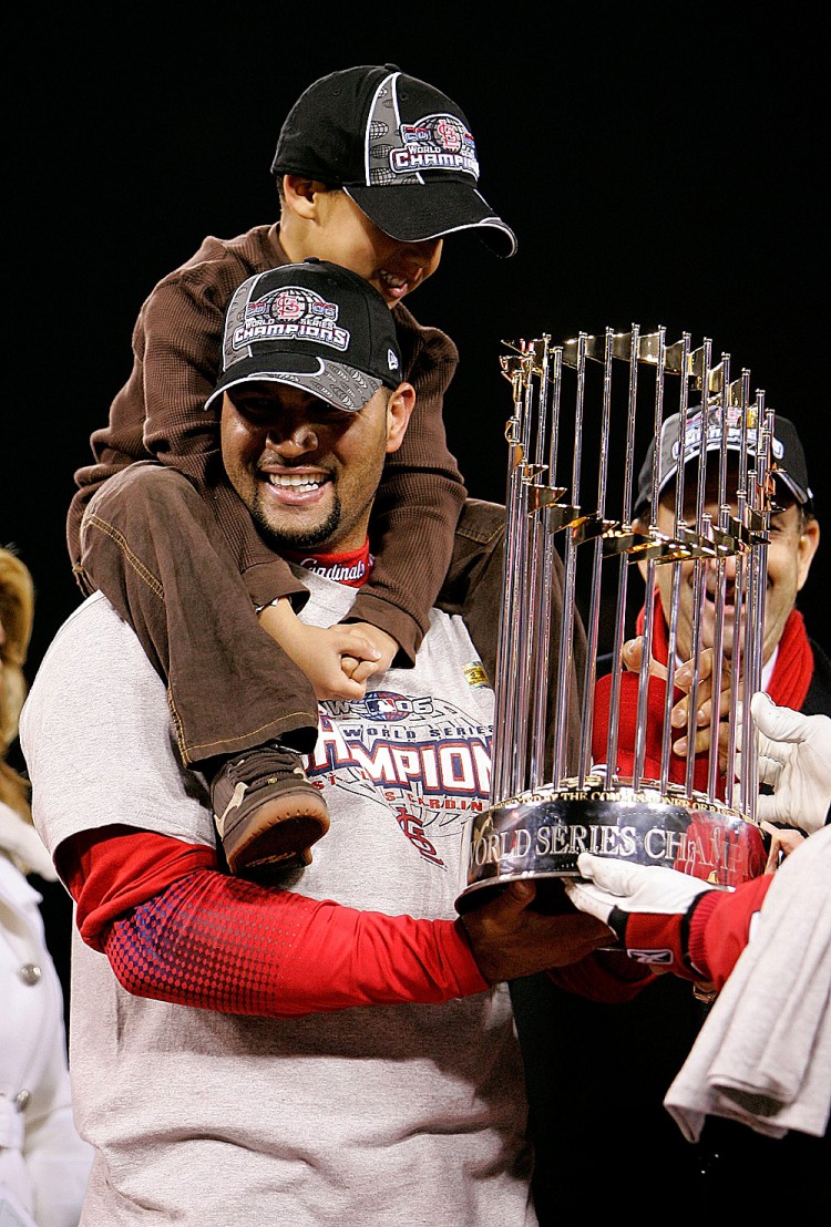 BEST IN SHOW: Though Albert Pujols is generally regarding as the best hitter of his generation the slugger would have to elevate his already-stellar numbers to break some of baseball's biggest records. (Jed Jacobsohn/Getty Images) BEST IN SHOW: Though Albert Pujols is generally regarding as the best hitter of his generation the slugger would have to elevate his already-stellar numbers to break some of baseball's biggest records. (Jed Jacobsohn/Getty Images)