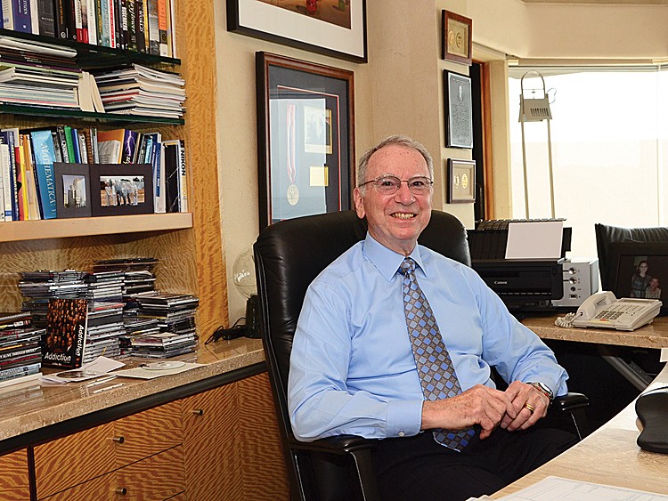 QUALCOMM FOUNDER: Irwin Jacobs is seen in his home office in La Jolla, Calif., on June 23. (Alex Li/The Epoch Times)