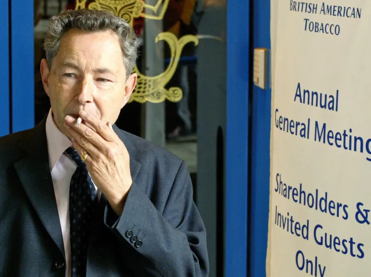 Anti-smoking groups in the U.K. are angry that local councils are investing pension funds in tobacco companies like British American Tobacco.  (Carl de Souza/AFP/Getty Images)